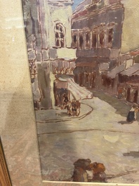 Nicolae Tonitzae (1886-1940): City view of presumably Mangalia, oil on board