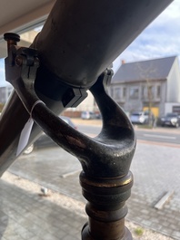 Een 6 inch refractor telescoop op houten driepikkel, Maurice Manent &amp; Secretan, Parijs, begin 20ste eeuw