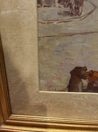 Nicolae Tonitzae (1886-1940): City view of presumably Mangalia, oil on board