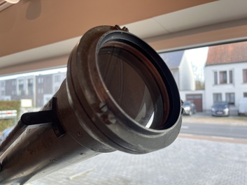 Een 6 inch refractor telescoop op houten driepikkel, Maurice Manent &amp; Secretan, Parijs, begin 20ste eeuw