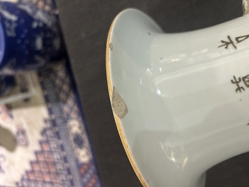 A Chinese doucai 'antiquities' vase, 19th/20th C.