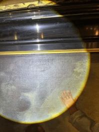 Franse school, navolger van Rafa&euml;l (1483-1520): De transfiguratie van Jezus, olie op doek, 17de eeuw