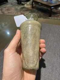 Drie Romeinse glazen flesjes, 1ste/4de eeuw