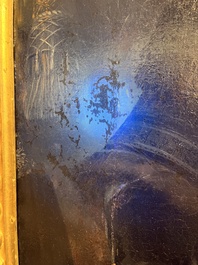 Illegibly signed, possibly School of Lille: Portrait of a nobleman with pocket watch, oil on canvas, 17th C.