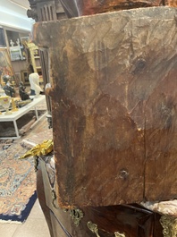 A polychromed wooden Saint Anne Trinity group, probably Flanders or Northern France, 15th C.