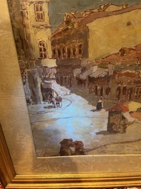 Nicolae Tonitzae (1886-1940): City view of presumably Mangalia, oil on board