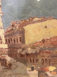 Nicolae Tonitzae (1886-1940): City view of presumably Mangalia, oil on board