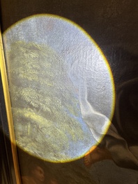 Franse school, navolger van Rafa&euml;l (1483-1520): De transfiguratie van Jezus, olie op doek, 17de eeuw