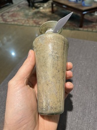 Drie Romeinse glazen flesjes, 1ste/4de eeuw