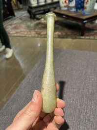 Drie Romeinse glazen flesjes, 1ste/4de eeuw