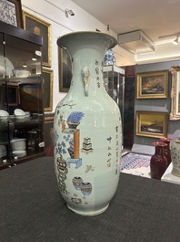 A Chinese doucai 'antiquities' vase, 19th/20th C.