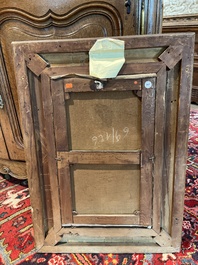 Jacques Fran&ccedil;ois Carabain (1834-1933): 'Une vue de la Piazza d'Erbe &agrave; Padoue' (Piazza delle Erbe, Padua), olie op doek