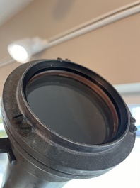 Een 6 inch refractor telescoop op houten driepikkel, Maurice Manent &amp; Secretan, Parijs, begin 20ste eeuw