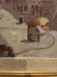 Nicolae Tonitzae (1886-1940): City view of presumably Mangalia, oil on board