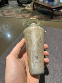 Drie Romeinse glazen flesjes, 1ste/4de eeuw