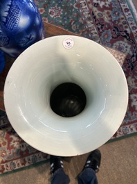 Two Chinese iron-red 'Buddhist lions' vases, 19th/20th C.