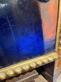 Illegibly signed, possibly School of Lille: Portrait of a nobleman with pocket watch, oil on canvas, 17th C.