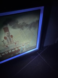 Gaston Bogaert (1918-2008): 'Mer du Nord', olie op board, gedateerd (19)93