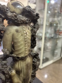 A Chinese soapstone carving, 20th C.