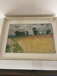 Rodolphe De Saegher (1871-1941): Summer landscape, oil on canvas