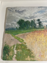 Rodolphe De Saegher (1871-1941): Summer landscape, oil on canvas