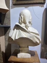 A patinated plaster bust of Napoleon Bonaparte, 19th/20th C.