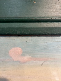 Charles Doudelet (1861-1938): Landscape in Holland (Veere), oil on panel, dated 1898