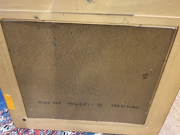 Gaston Bogaert (1918-2008): 'Mer du Nord', olie op board, gedateerd (19)93