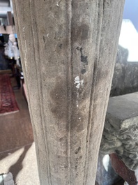 An Indian Mughal style sandstone column, probably Northern India, 18th C.