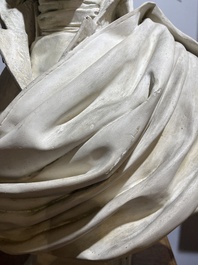 A patinated plaster bust of Napoleon Bonaparte, 19th/20th C.