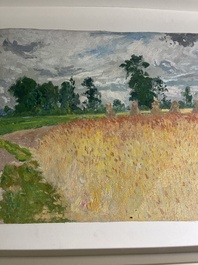 Rodolphe De Saegher (1871-1941): Summer landscape, oil on canvas