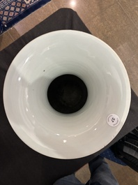 A Chinese famille rose vase with fine floral design, Hongxian mark, Republic