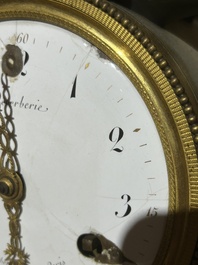 A gilt and patinated bronze Consulate pendule 'A l'Am&eacute;rique', Jean-Simon Deverberie, Paris, 1800-1804