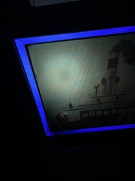 Gaston Bogaert (1918-2008): 'Mer du Nord', olie op board, gedateerd (19)93