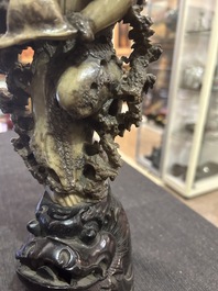 A Chinese soapstone carving, 20th C.