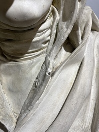 A patinated plaster bust of Napoleon Bonaparte, 19th/20th C.