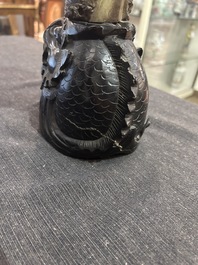 A Chinese soapstone carving, 20th C.