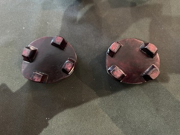 A varied collection of Chinese famille rose sculptures, 19th/20th C.