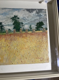 Rodolphe De Saegher (1871-1941): Summer landscape, oil on canvas