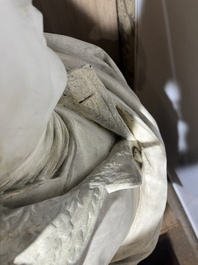 A patinated plaster bust of Napoleon Bonaparte, 19th/20th C.