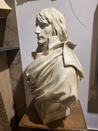 A patinated plaster bust of Napoleon Bonaparte, 19th/20th C.