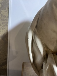 A patinated plaster bust of Napoleon Bonaparte, 19th/20th C.