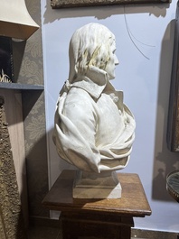 A patinated plaster bust of Napoleon Bonaparte, 19th/20th C.