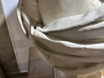 A patinated plaster bust of Napoleon Bonaparte, 19th/20th C.