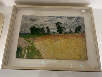 Rodolphe De Saegher (1871-1941): Summer landscape, oil on canvas