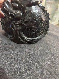 A Chinese soapstone carving, 20th C.