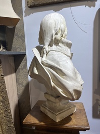 A patinated plaster bust of Napoleon Bonaparte, 19th/20th C.