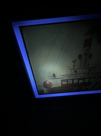 Gaston Bogaert (1918-2008): 'Mer du Nord', olie op board, gedateerd (19)93