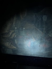 Vlaamse school, navolger van Hendrick Goltzius (1558-1617): De besnijdenis van Christus, olie op doek, 17de eeuw