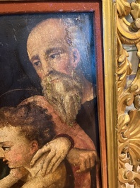 Italian school: The Holy Family with John the Baptist, oil on panel, 16th C.